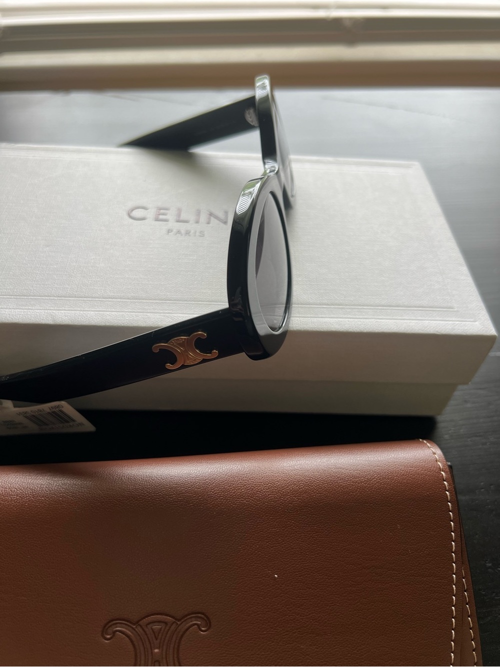 Celine Black Oval Sunglasses - Picture 2 of 8